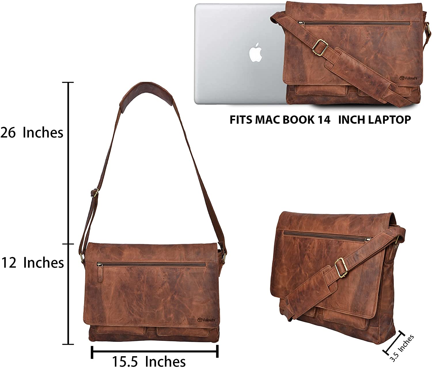 最大54%オフ! RRL Corbin Leather Messenger Bag OS econet.bi