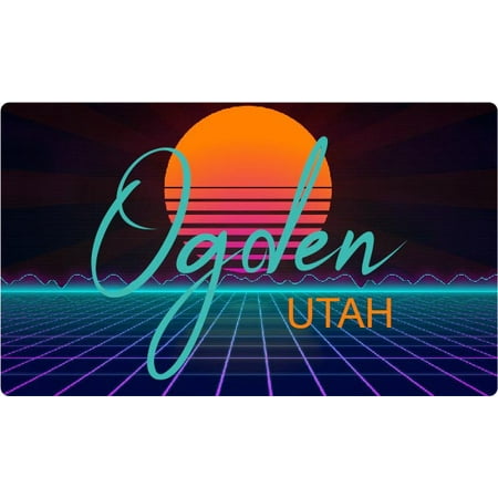 

Ogden Utah 4 X 2.25-Inch Fridge Magnet Retro Neon Design