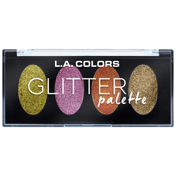 L.A. COLORS Eyeshadow Glitter Palette,Splendid, 0.15 fl oz
