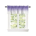 thumbnail image 2 of Kitchen Cafe Valance Curtain for Small Windows,Purple and White Color Ombre Rod Pocket Short Valances Minimalist Gradient Modern Art Window Treatment Panel for Living Room/Bedroom/Bathroom,54x18in, 2 of 9