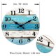 thumbnail image 5 of Reloj de pared Yashi azul de playa silencioso para cocina sala de estar oficina, 5 of 5