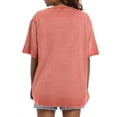 thumbnail image 4 of MOSHU Oversized T Shirts for Women Short Sleeve Vintage Print Cotton Tees Washed Plus Size Shirts Casual Baggy Womens Tops, 4 of 8