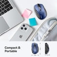 thumbnail image 3 of TECKNET BASICS Wireless Mouse,2.4GHz with USB Receiver,Computer Mouse for Laptop,PC,Computer,Chromebook,Notebook,2600 DPI,5 Adjustment Levels, 3 of 9