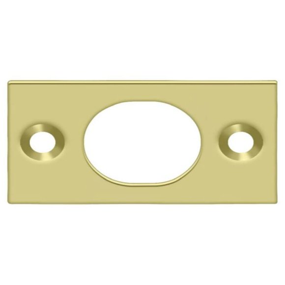 Deltana Sp6fbu3 Placa de cierre para perno al ras de 6" Latón pulido 1"" X 1-3/4""