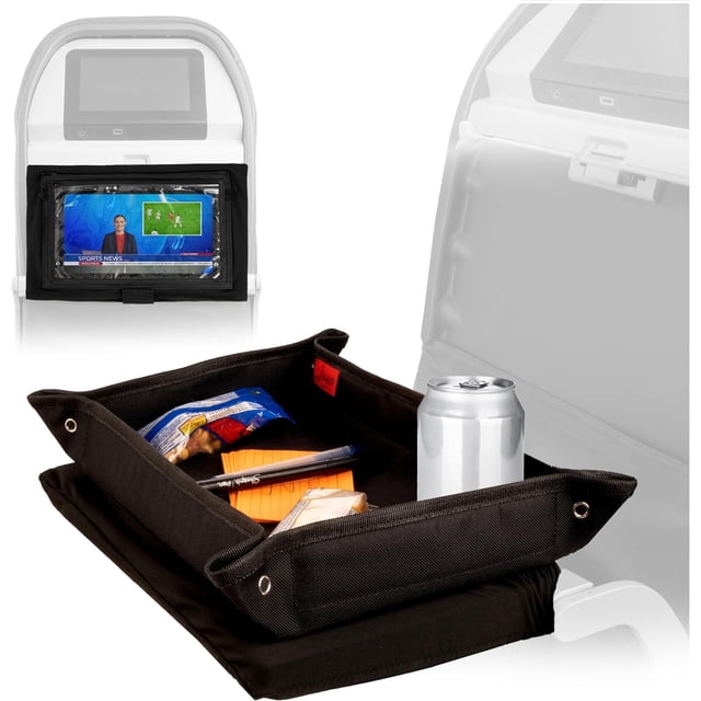 Funda de mesa con forma de avión Lusso Gear para niños con bolsillos, color negro