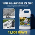 thumbnail image 4 of 1 Gallon Heavy-Duty Landscaping Adhesive, Fast-Drying High-Strength All-Weather Construction Glue, Indoor Outdoor Bonding For Concrete, Gravel, Mulch, Timber, Rocks, Sand & Marl, Perfect For Garden P, 4 of 7