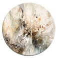 thumbnail image 2 of Designart "Geometric Depths White and Grey I" Modern Geometric Metal Round Wall Decor, 2 of 5