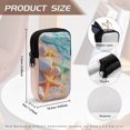 thumbnail image 6 of SEANATIVE Zipper Glasses Case with 2 Compartments, Neoprene Double Eyeglasses Pouch Water-resistant Lightweight Eyewear Holder Bag Glasses Pouch for Men Women, Beach Starfish Sea Shell Pattern, 6 of 7