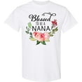 thumbnail image 3 of Inktastic Blessed to Be a Nana with Pink Flowers T-Shirt, 3 of 5
