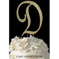 thumbnail image 1 of De Yi Enterprise Toppers à Gâteau Monogram - Strass Doré - D, 1 of 1