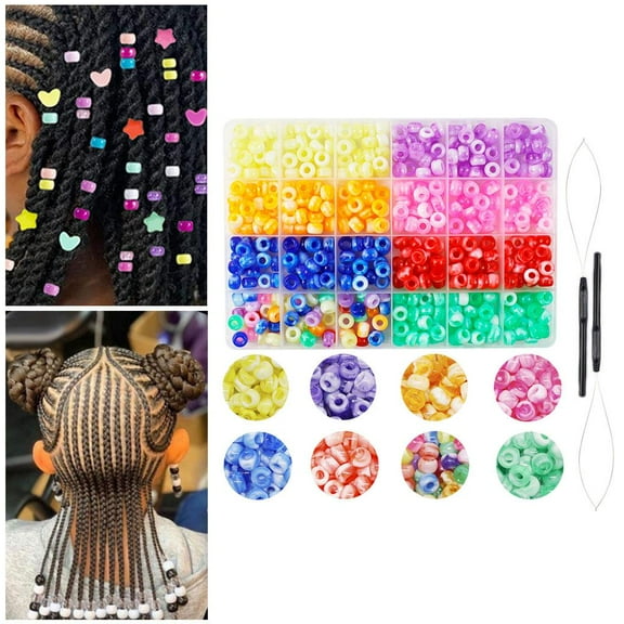480Pcs Hair Beads Multicolor Beauty Supplies Accessories ,8mm Crafts for ,Salon ,Jewelry Making ,Wedding Photography