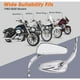 thumbnail image 3 of Espejos retrovisores laterales cromados en llamas para motocicleta Softail Standard Glide Road Custom Touring, 3 of 5