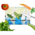 thumbnail image 2 of Carolines Treasures MW1094LCB Sailboats Round the Mark Glass Cutting Board Large 12H x 16W multicolor, 2 of 2