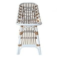 thumbnail image 3 of Damara Rattan Bench w/ Shelf White, 3 of 5