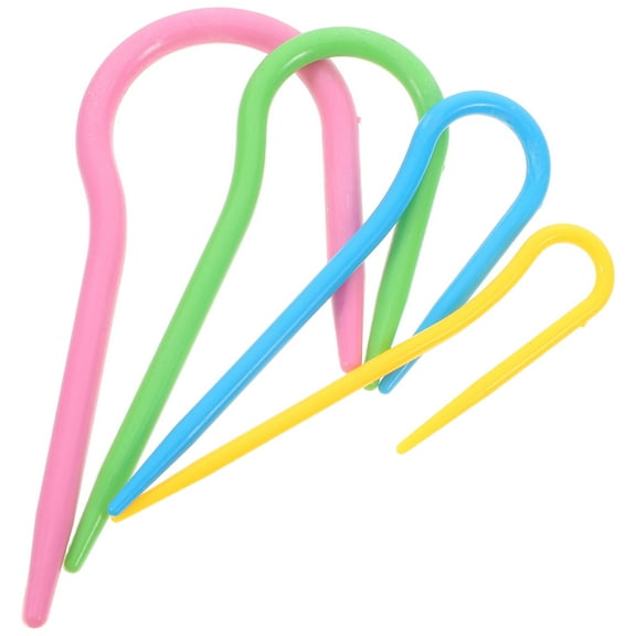 Mobutofu 4Pcs Ergonomic Curved Needles For Knitting Projects In 4 Different Sizes