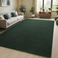thumbnail image 3 of Arogan Soft Low Pile Rug Modern Area Rugs for Bedroom Living Room,Suitable for Boys Girls Teenagers and Adults with Super Soft Touch , Dark Green , 6' x 9', 3 of 8