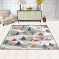 thumbnail image 2 of Yayeee Area Rugs for Living Room 5.2'x4' Non Slip Washable Bedroom Floor Carpet, Cartoon Orange Houses, 2 of 5