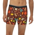 thumbnail image 6 of Sigee Retro Coffee for Men's Boxer Briefs,Moisture Wicking and Breathable Medium, 6 of 9
