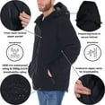 thumbnail image 2 of Alpine Swiss Mens Waterproof Ski Jacket Snowboarding Winter Snow Coat Raincoat, 2 of 7
