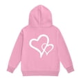 thumbnail image 6 of UACY Girls Preppy Heart Sweatshirts Oversized Pullover Sweatshirt Kids Fall Winter Long Sleeve Cute Prints Trendy Hoodies (Pink, 3-4 Years), 6 of 8