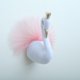 thumbnail image 4 of Cabeza de cisne de gasa rosa 3d colgando para la habitación de los niños, decoración de la guardería, dormitorio, sala de juegos, 4 of 5