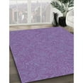 thumbnail image 3 of Ahgly Company Machine Washable Indoor Square Transitional Purple Area Rugs, 6' Square, 3 of 7