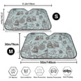 thumbnail image 7 of Lsque Pirate Adventure Map Car Windshield Sun Shade | Accordion Folding Style Auto Shade for Car Truck SUV Van | Blocks UV Rays Sun Visor Protector | Medium, 7 of 7