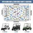 thumbnail image 3 of Versatile Golf Cart Seat Cover 51" x 31", Multi-Purpose Microfiber Towel Blanket Fits Most Golf Cart Front Seats, 3 of 8