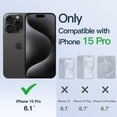 thumbnail image 2 of JETech Electroplated Case for iPhone 15 Pro 6.1-Inch, Camera Lens Full Protection, Compatible with MagSafe Wireless Charging, Shockproof Soft TPU Phone Cover (Black), 2 of 7