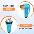 thumbnail image 2 of Cable de extensión para generador CircleRiver de 7,5 m, 50 A, 125/250 V, 2 of 6