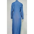 thumbnail image 5 of Womens Casual Button Down Denim Maxi Dress Lapel Long Sleeve Long Jean Dresses with Pockets, 5 of 8