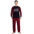 thumbnail image 4 of iHapHap Matching Family Christmas Pajamas Red Plaid Santa Hat Sleepwear Set, 2-3T-Kid, 4 of 6