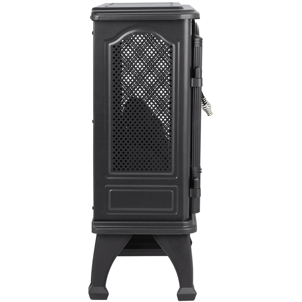Mainstays 3D Electric Stove with Life-like Flame u0026 Sparks,Black -  Walmart.com