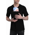 thumbnail image 3 of Blouses For Men Kangaroo Shirt for Dad  V Neck T-Shirt Carrier Summer Tops For Men, 3 of 6