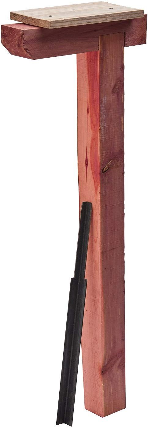 Cedar Mailbox Post - Drive-in Wood Post For Standard Mailboxes