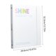 thumbnail image 3 of CaiYueKe A4 3 Ring Binder Cover with Elastic Bands Loose Leaf Notebook Shell Plastic Document Storage Folder for Office Home Organizer Portable Pen Clip Lightweight Durable Filing System, 3 of 7