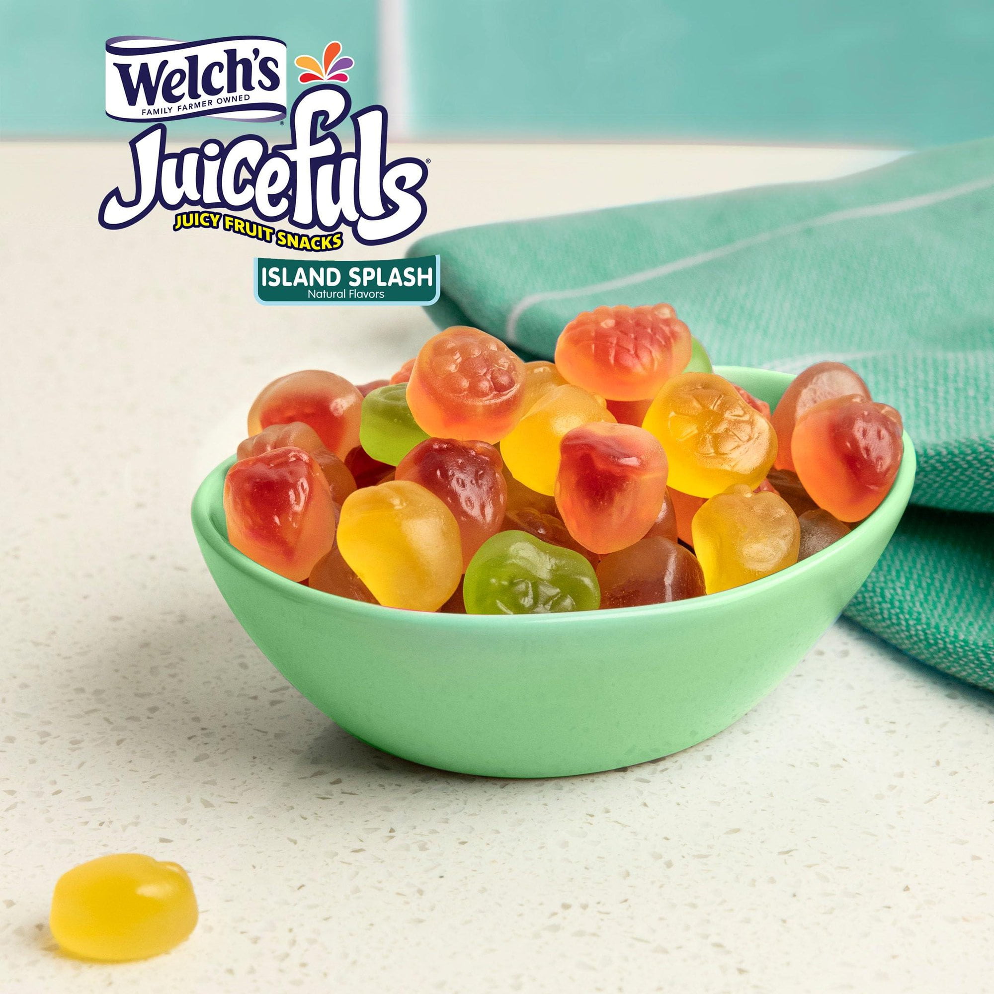 Welch’s Juicefuls Island Splash Fruit Snacks – 12 Pack, 4 oz Bags, Made with Real Fruit