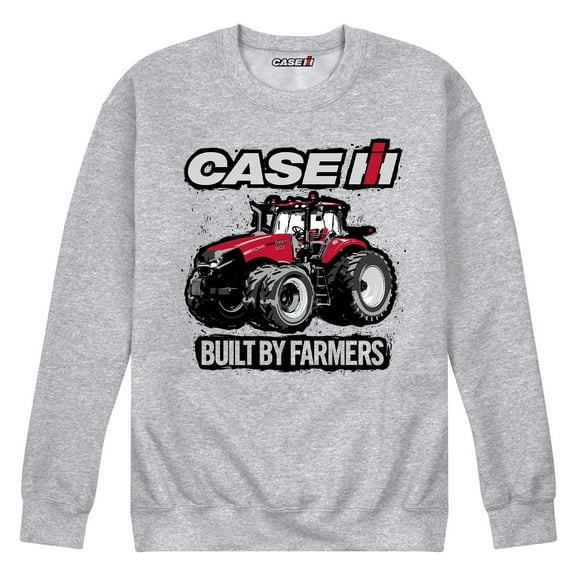 Case IH Built By Farmers - Men's Crew Neck Fleece Pullover