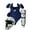 Royal, variant on Wilson EZ Gear 2.0 Catcher’s Gear Kit - Navy, Large/X-Large (Ages 7-12)
