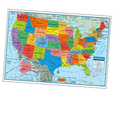 Full Size United States Map Superior Mapping Company United States Poster Size Wall Map 40 X 28 With  Cities (1 Map) | Walmart Canada