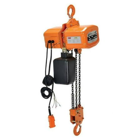 Vestil Manufacturing H-6000-3 6000 lbs 3 Phase Economy Chain Hoist with Chain Container