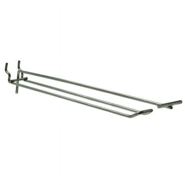 Azar Displays 701312 12" Metal Wire Flip Scan Loop Hook .148 Diameter, 50-Pack