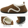 thumbnail image 4 of Ecetana Slippers for Women Fuzzy Slippers Warm Slip On House Sock Shoes with Hook Loop, 4 of 6