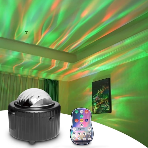 Aurora Projector 15 Lighting Effects, LED Night Lights for Bedroom, Northern Light with Remote Control for Game Room Décor, Teen Girls Boys Gift