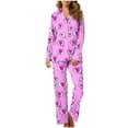 thumbnail image 1 of Tidyack,Women's Valentine's Pajama Set, Soft Cotton Blend, Side Pockets + Adjustable Straps, Floral Print Design, For Daily Relaxation, Sleepwear, Comfortable Home Wear, Nightwear, Lounge Gear\, 1 of 9