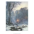 thumbnail image 2 of Andersen-Lunby, Anderson 12x14 White Modern Wood Framed Museum Art Print Titled - A Twilit Wooded River, 2 of 4