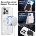 thumbnail image 2 of Designed for iPhone 15 Pro Case Magnetic Clear Slim Case for Women Men Full Camera Protector Anti-Yellowing Shockproof Compatible with MagSafe Cover 15 Pro Sliver, 2 of 13