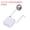 White, variant on Retractable Cable Lock with Double-Sided Adhesive Slow Remote Lock Round Iron Cap 600g 4Set White