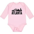 thumbnail image 3 of Inktastic Atlanta Skyline Grunge Boys or Girls Long Sleeve Baby Bodysuit, 3 of 5