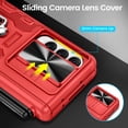 thumbnail image 3 of Funda VEGO para Samsung Galaxy Z Fold 4 con soporte para S Pen en rojo, 3 of 8